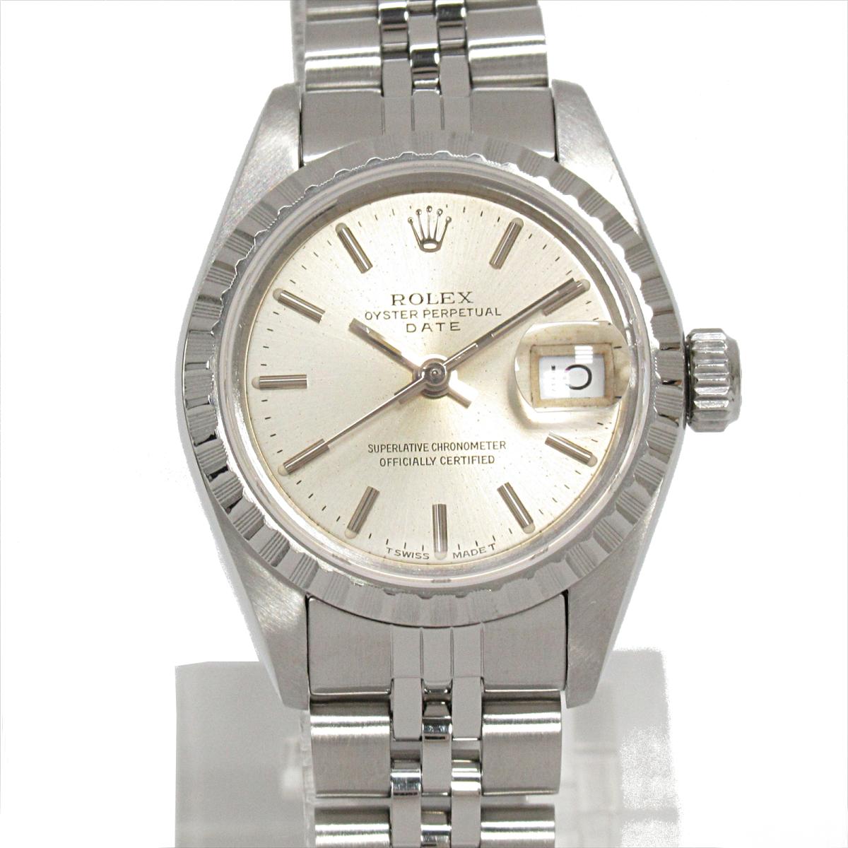 【中古】 ロレックス オイスターパーペチュアル デイト 腕時計 ウォッチ レディース ステンレススチール (SS) (69240) | ROLEX BRANDOFF ブランドオフ ブランド ブランド時計 ブランド腕時計 時計