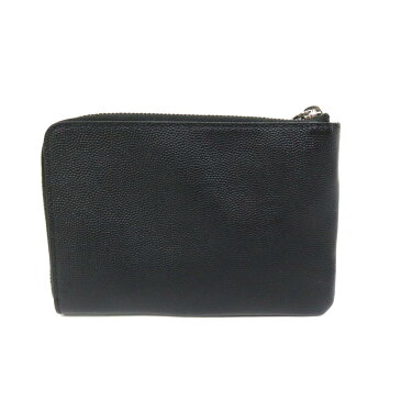 【中古】 サン・ローラン キーリング付きカードケース メンズ 牛革 (カーフ) ブラック (582480) | SAINT LAURENT BRANDOFF ブランドオフ ブランド キーホルダー キーケース