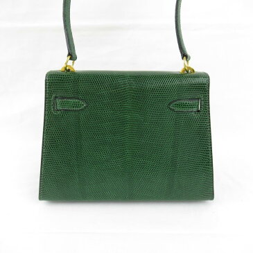 【中古】 エルメス ミニケリー ショルダーバッグ レディース リザード グリーン系 (ゴールド金具) | HERMES BRANDOFF ブランドオフ ブランド ブランドバッグ かばん バッグ バック ハンドバッグ ハンドバック ハンド