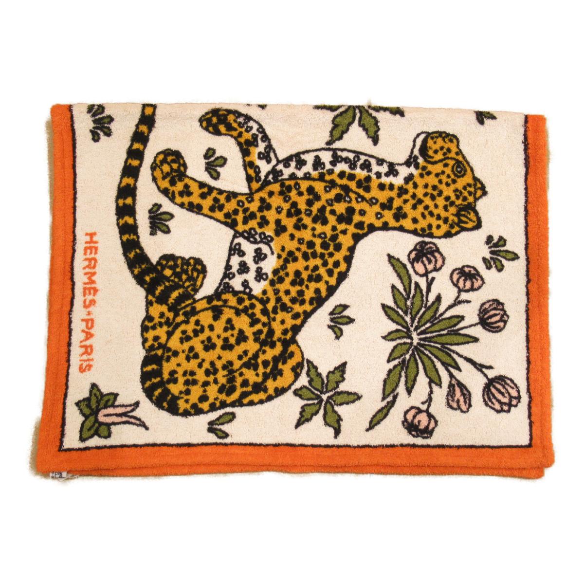 エルメス ビーチタオル小 ヒョウ柄 メンズ レディース コットン マルチカラー (101016M23) | HERMES BRANDOFF ブランドオフ 衣料品 衣類 ブランドのサムネイル
