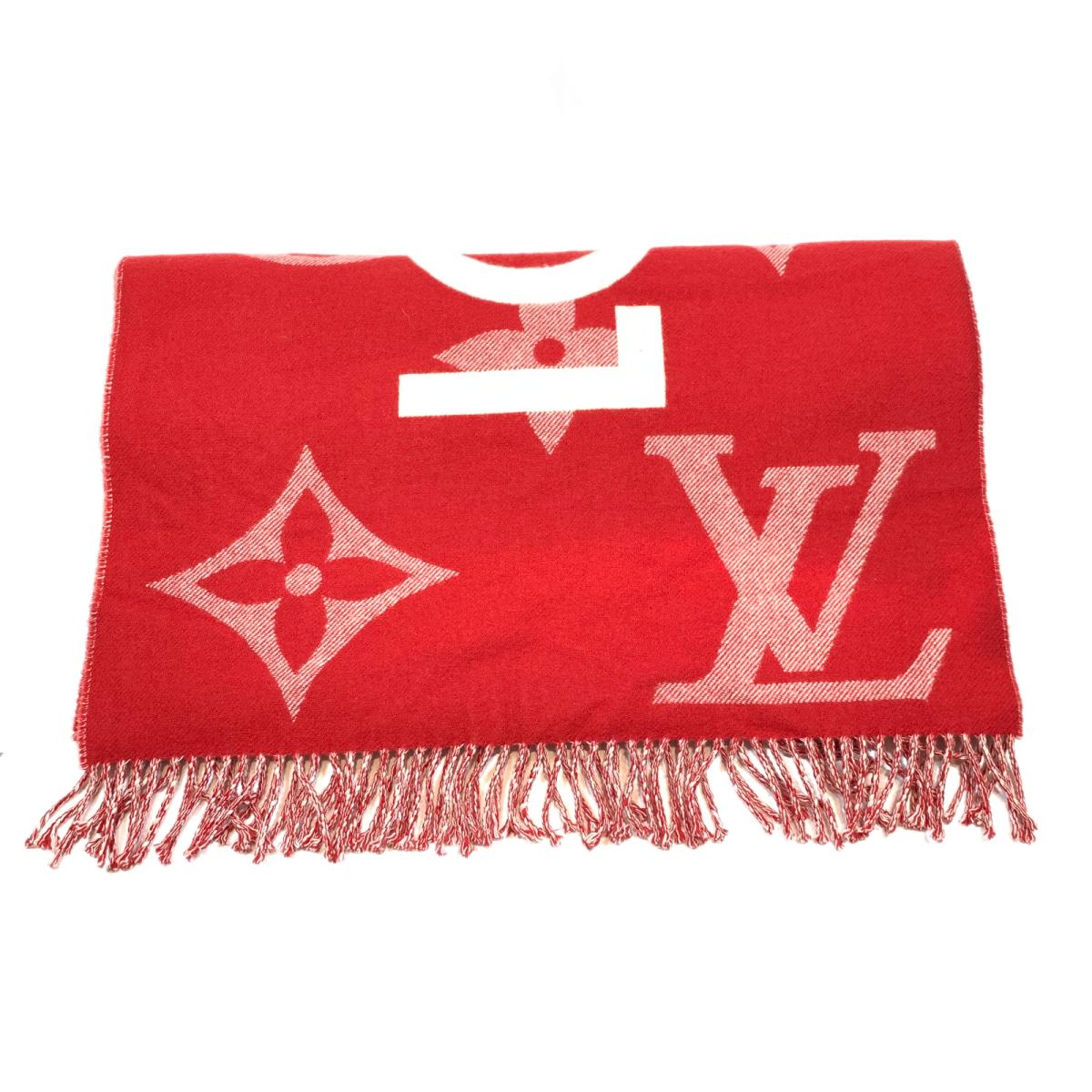 【中古】 ルイヴィトン エシャルプ・モノグラム キャピタル マフラー レディース カシミヤ52％ x ウール48％ ルージュ (M73453) | LOUIS VUITTON BRANDOFF ブランドオフ ヴィトン ビトン ルイ・ヴィトン 衣料品 衣類 ブランドのサムネイル