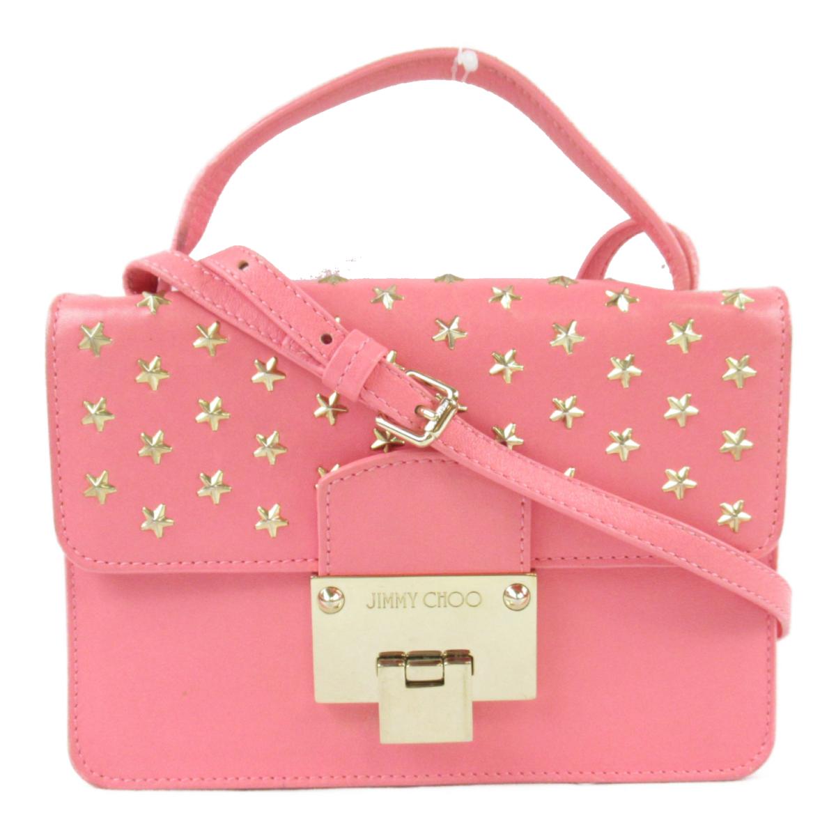 【中古】 ジミーチュウショルダーバッグ レディース レザー ピンク | JIMMY CHOO BRANDOFF ブランドオフ ブランド ブランドバッグ バッグ バック ショルダーバッグ ショルダーバック ショルダー 肩掛けのサムネイル