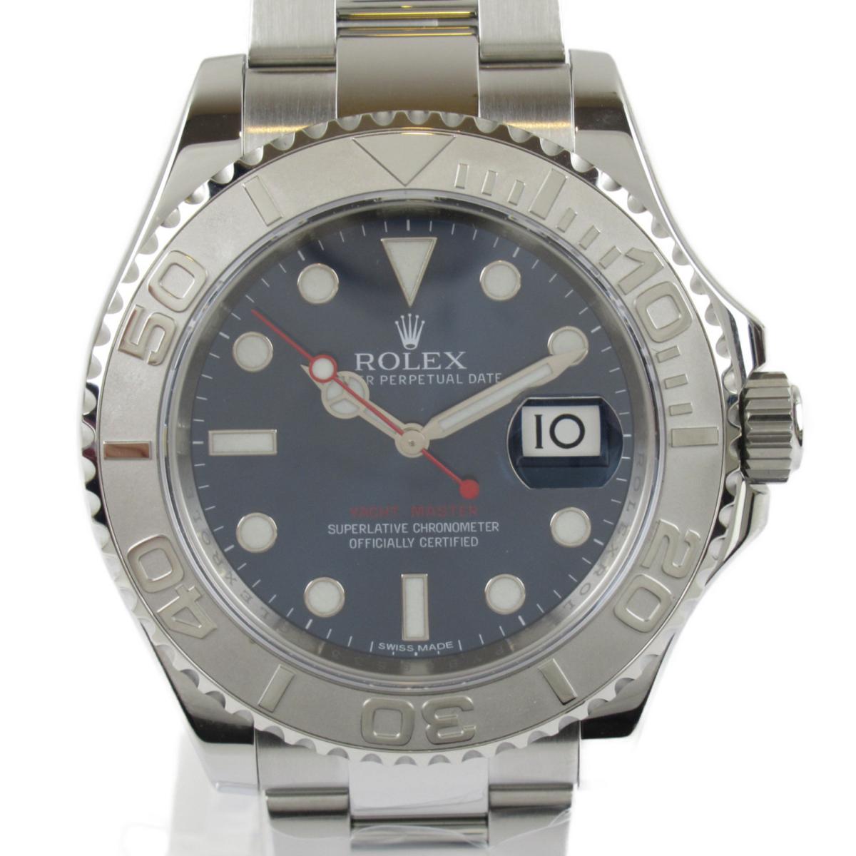 【中古】 ロレックス ヨットマスター ロレジウム ウォッチ 腕時計 メンズ ステンレススチール (SS) x プラチナ シルバー (ランダム番 116622) | ROLEX BRANDOFF ブランドオフ ブランド ブランド時計 ブランド腕時計 時計
