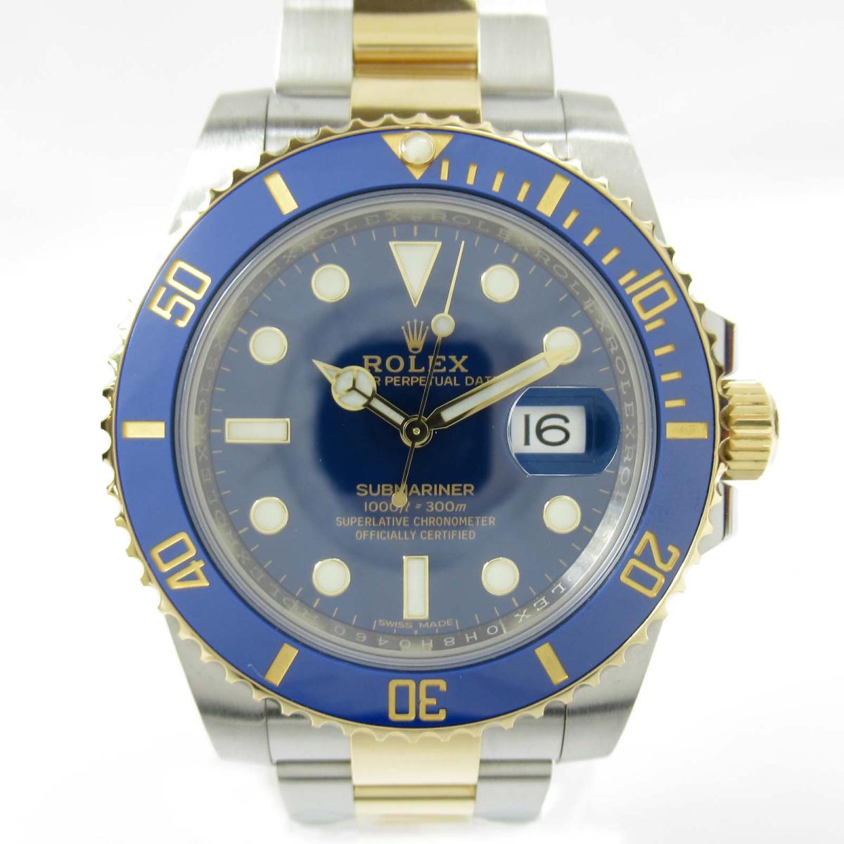 【中古】 ロレックス サブマリーナ ウォッチ 腕時計 メンズ K18YG (750）イエローゴールド x ステンレススチール (SS) (116613LB) | ROLEX BRANDOFF ブランドオフ ブランド ブランド時計 ブランド腕時計 時計