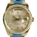 【中古】 ロレックス デイデイト ウォッチ 腕時計 メンズ K18YG (750）イエローゴールド x ダイヤモンド (118238A Y番) | ROLEX BRANDOFF ブランドオフ ブランド ブランド時計 ブランド腕時計 時計