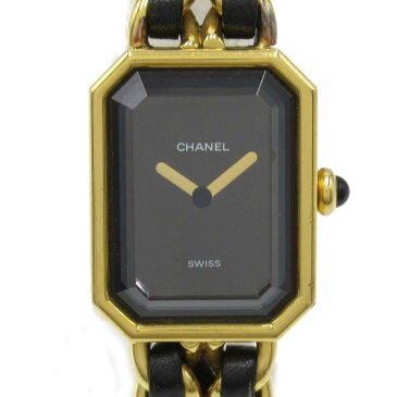 【中古】 シャネル プルミエールL ウォッチ 腕時計 レディース GP レザーベルト | CHANEL BRANDOFF ブランドオフ ブランド ブランド時計 ブランド腕時計