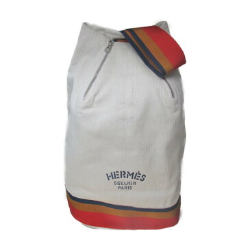 【中古】 エルメス キャバリエ ショルダーバッグ レディース キャンバス ベージュ x オレンジ ブルー | HERMES BRANDOFF ブランドオフ ブランド ブランドバッグ バッグ バック ショルダーバック ショルダー 肩掛け