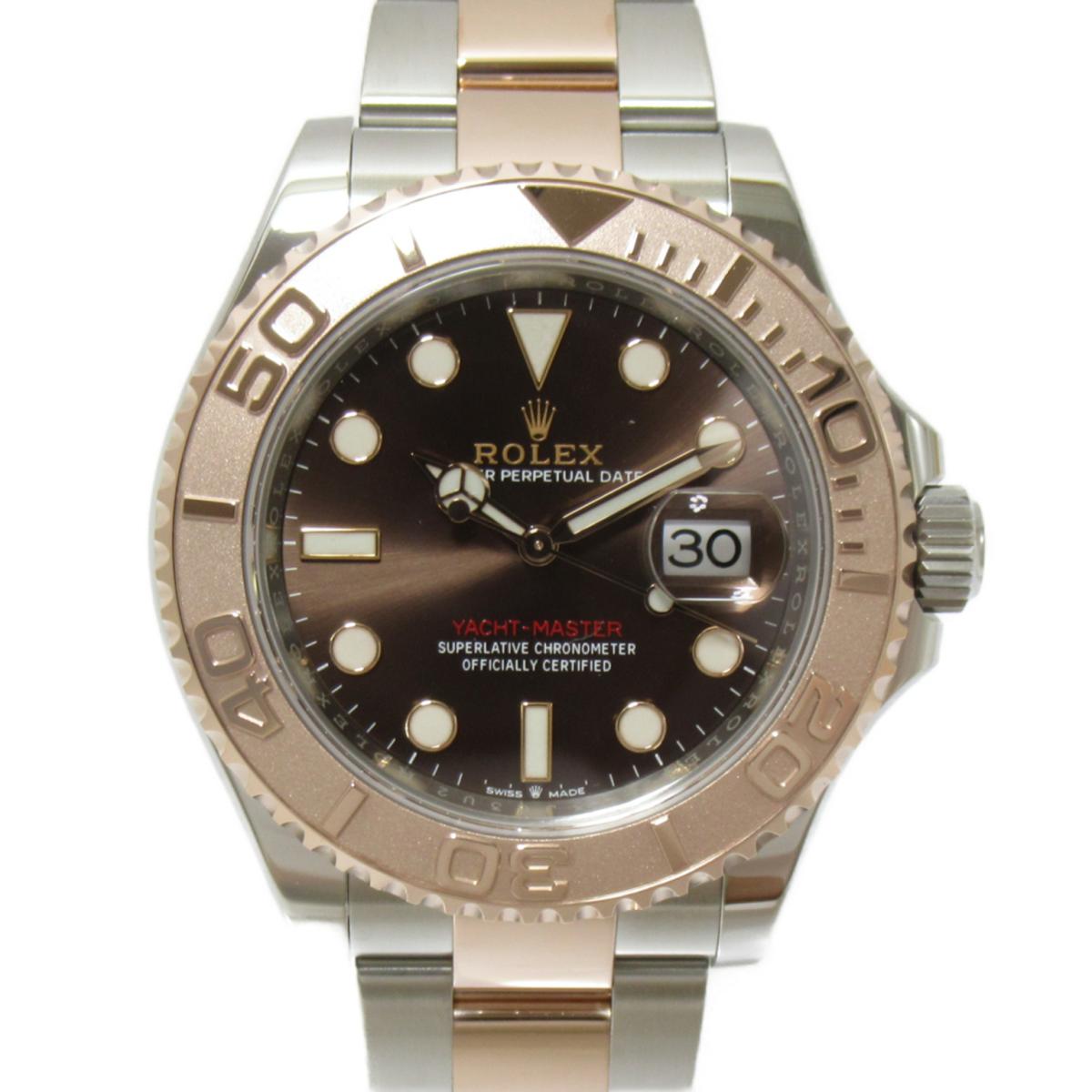 【中古】ロレックス ヨットマスター ウォッチ 腕時計 メンズ ステンレススチール(SS)xPGピンクゴールド (126621 ランダム番)