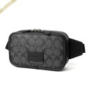 コーチ COACH メンズ・レディース ボディバッグ シグネチャー キャンバス ワイアット ベルトバッグ ブラック系 CM106 QBMI5 | コンビニ受取 ...