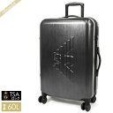エンポリオアルマーニ EMPORIO ARMANI スーツケース イーグルロゴ 60L Mサイズ ダークグレー Y4Q324 YME9J 80002 | ブラン...