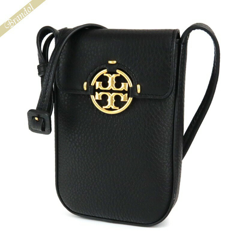 《クーポンで2000円OFF_24日20時迄》トリーバーチ TORY BURCH レディース ショルダーバッグ スマートフォンケース スマホショルダー ブラック 84077 001 | コンビニ受取 ブランド