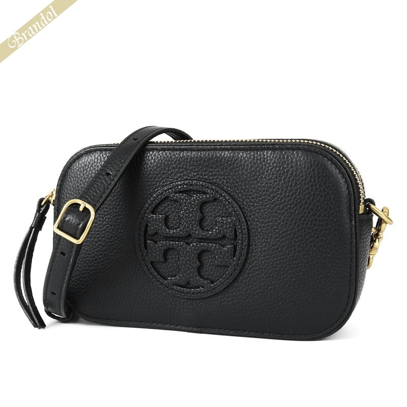 トリーバーチ バッグ（レディース） TORY BURCH トリーバーチ ショルダーバッグ レザー カメラバッグ ブラック 145667 001