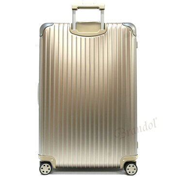 《1200円OFFクーポン対象_5月5日23:59迄》リモワ RIMOWA スーツケース TOPAS TITANIUM トパーズ チタニウム キャリーバッグ TSAロック E-Tag 電子タグ搭載 縦型 98L Lサイズ シャンパンゴールド 924.77.03.5 TITANIUM | ブランド