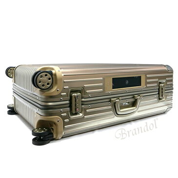 《1200円OFFクーポン対象_5月5日23:59迄》リモワ RIMOWA スーツケース TOPAS TITANIUM トパーズ チタニウム キャリーバッグ TSAロック E-Tag 電子タグ搭載 縦型 98L Lサイズ シャンパンゴールド 924.77.03.5 TITANIUM | ブランド