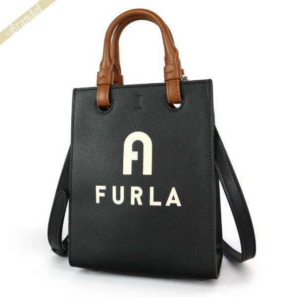 フルラ FURLA レディース ショルダーバッグ VARSITY STYLE 縦型 ミニトートバッグ ブラック WB00729 BX1230 E0500 | 2022年秋冬新作 2022AW コンビニ受取 ブランド