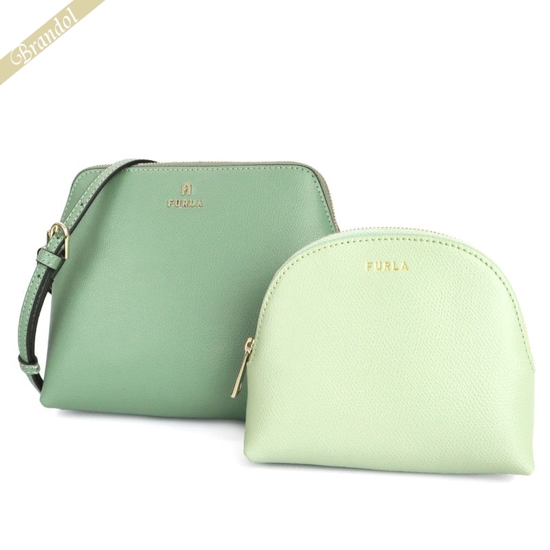 フルラ FURLA レディース ショルダーバッグ CAMELIA カメリア ミニ グリーン系 WE00454 ARE000 2052S | 2023年春夏新作 2023SS コンビニ受取 ブランド