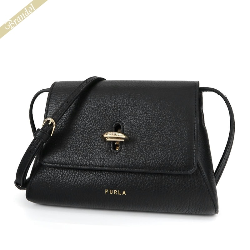 フルラ ショルダーバッグ（レディース） フルラ FURLA レディース ショルダーバッグ NET ポシェット ブラック WE00490 HSF000 O6000 | 2023年秋冬新作 2023AW コンビニ受取 ブランド