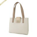 フルラ FURLA レディース トートバッグ ミディアムサイズ スクエア型 ホワイト系×ベージュ WB01098 HSC000 2687S | コンビニ受取 2024年春夏新作 2024SS ブランド