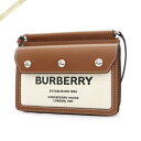 バーバリー BURBERRY レディース ショルダーバッグ ロゴプリント ブラウン×ホワイト系 8014611 | ブランド