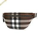 バーバリー BURBERRY メンズ・レディース ボディバッグ チェック柄 ウェストバッグ ブラウン系 8052806 | ブランド