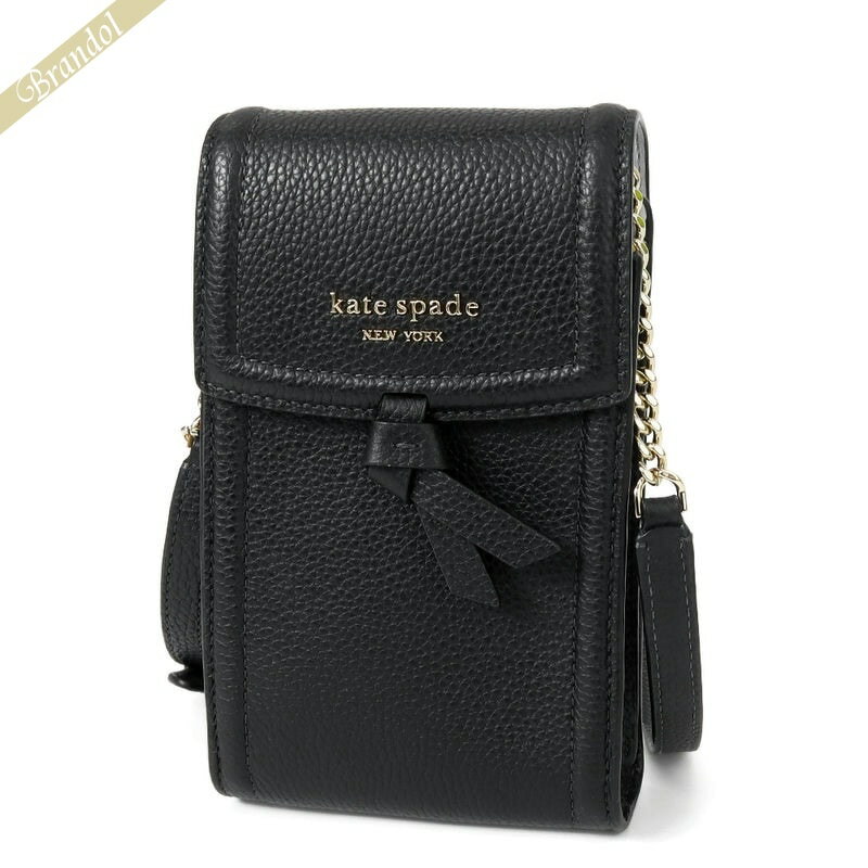 ケイトスペイド kate spade レディース ショルダーバッグ KNOTT ノット スマホショルダー ブラック K6376 001 | 2024年春夏新作 2024SS コンビニ受取 ブランド