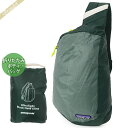 パタゴニア Patagonia メンズ・レディース ボディバッグ Ultralight Black Hole Sling 8L 折りたたみ スリング ダークグリ...