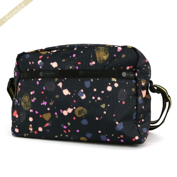 ショルダーバッグ レスポートサック LeSportsac レディース ショルダーバッグ MINI CROSSBODY 水玉 ドット柄 ブラック系 2434 F408 | コンビニ受取 ブランド