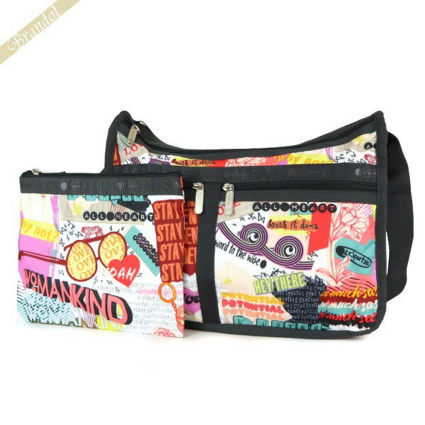 ショルダーバッグ レスポートサック LeSportsac レディース ショルダーバッグ DELUXE EVERYDAY BAG ポップ柄 マルチカラー 7507 F543 | コンビニ受取 ブランド