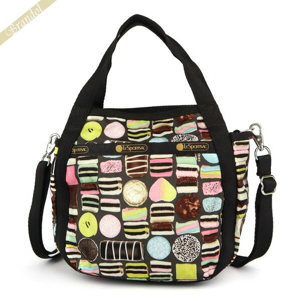 レスポートサック LeSportsac レディース ショルダーバッグ SMALL JENNI 2way ミニトートバッグ マカロン柄 ブラウン系マルチカラー 8056 F030 | コンビニ受取 ブランド