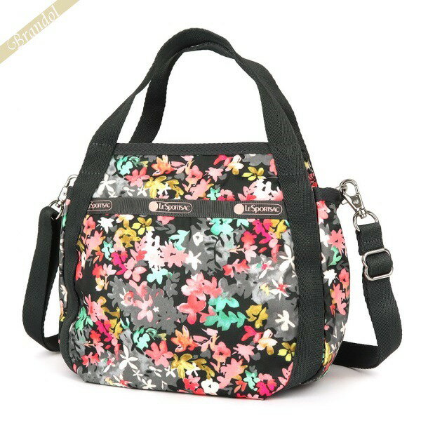 レスポートサック LeSportsac レディース ショルダーバッグ SMALL JENNI 2way ミニトートバッグ フラワー 花柄 グレー×ピンク系マルチカラー 8056 F049 | コンビニ受取 ブランド