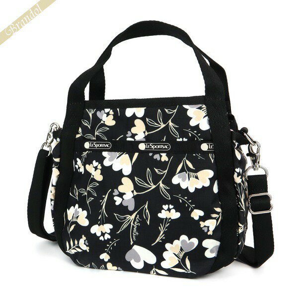 レスポートサック LeSportsac レディース ショルダーバッグ SMALL JENNI 2way ミニトートバッグ ハート柄 ブラック系 8056 F534 | コンビニ受取 ブランド