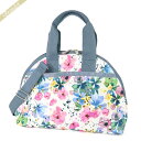 ボストンバッグ レスポートサック LeSportsac レディース ショルダーバッグ YORK SATCHEL 2way ミニボストンバッグ フラワー 花柄 ホワイト系マルチカラー×グレー 3561 F965 | コンビニ受取 ブランド