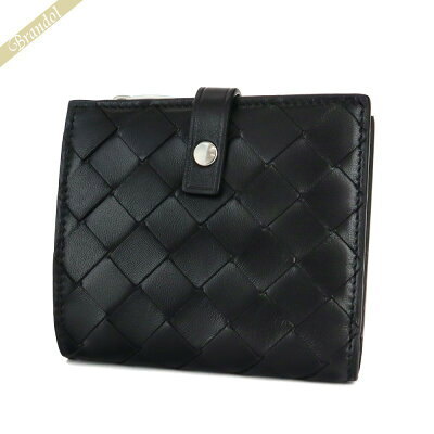 《2400円OFFクーポン対象_9月28日11時迄》ボッテガヴェネタ BOTTEGA VENETA 財布 メンズ・レディース 二つ折り財布 イントレチャート ブラック 600270 VCPP3 8803 | ブランド