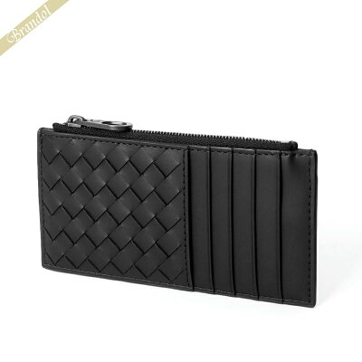 ボッテガヴェネタ BOTTEGA VENETA 財布 メンズ 小銭入れ カーフレザー イントレチャート 革編み フラグメントケース コインケース ブラック 566430 V47W1 1275 | ブランド