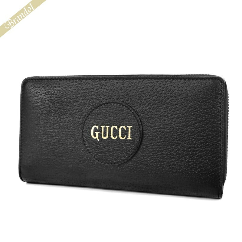 グッチ 長財布（メンズ） グッチ GUCCI 財布 メンズ・レディース ラウンドファスナー長財布 ロゴ レザー ブラック 644102 DJ20N 1000 | ブランド