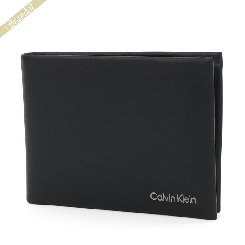 カルバンクライン 財布（メンズ） カルバンクライン Calvin Klein 財布 メンズ 二つ折り財布 ブラック K50K510599BAX | コンビニ受取 ブランド