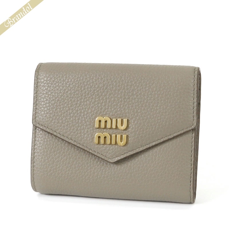 ミュウミュウ MIU MIU 財布 レディース 二つ折り財布 レザー スクエアウォレット グレージュ 5MH040 2DT7 F0572 | 2023年秋冬新作 2023AW ブランド
ITEMPRICE