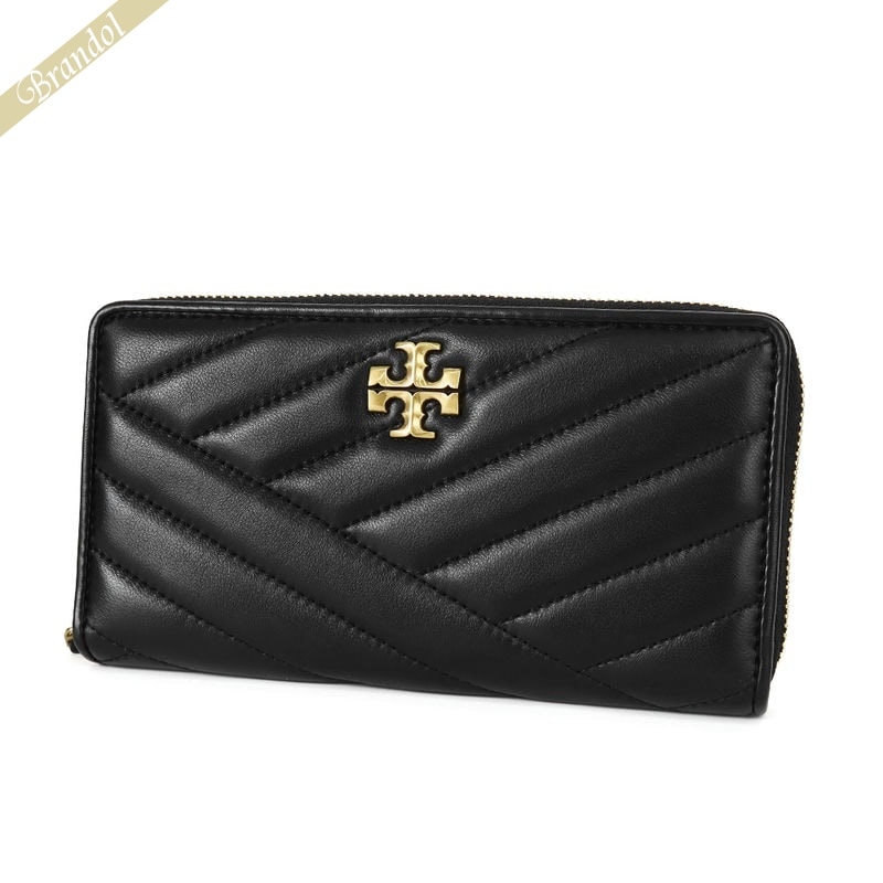 トリーバーチ 財布（レディース） トリーバーチ TORY BURCH 財布 レディース ラウンドファスナー長財布 キルティングレザー ブラック 90348 001 | コンビニ受取 ブランド