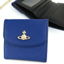 ヴィヴィアンウエストウッド 二つ折り財布（レディース） ヴィヴィアンウエストウッド Vivienne Westwood 財布 レディース・メンズ 二つ折り財布 レザー ブルー×ブラック 51150003 SAFF K405 BLUE | コンビニ受取 ブランド