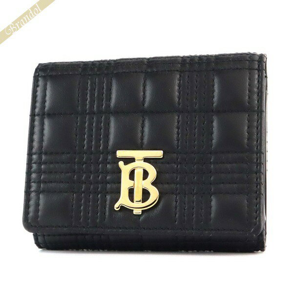 バーバリー BURBERRY 財布 レディース 三つ折り財布 TBロゴ キルティング ブラック 8049280 | ブランド