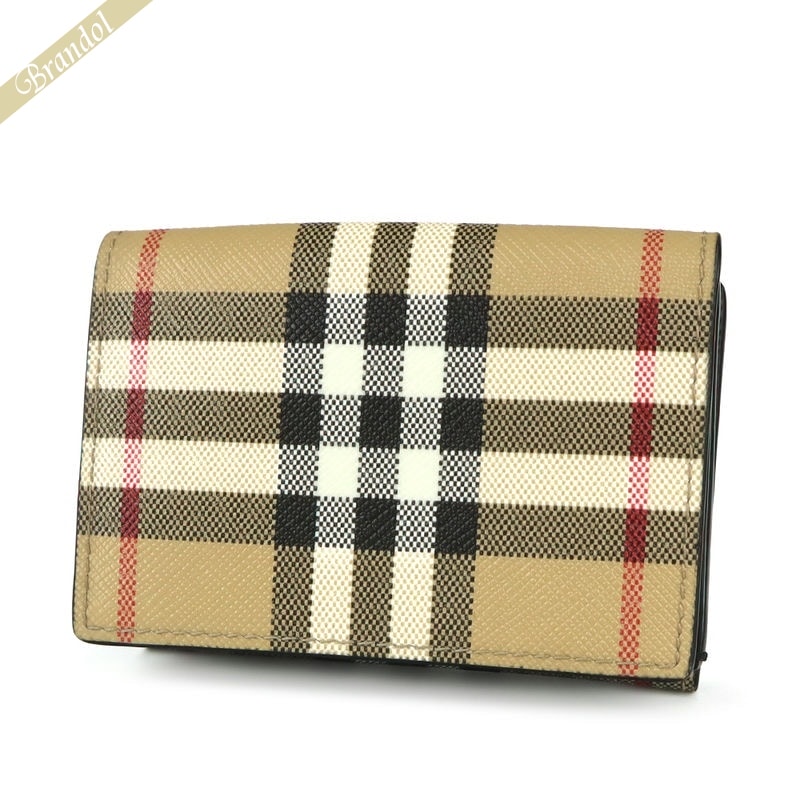 バーバリー BURBERRY 財布 レディース・メンズ 三つ折り財布 ヴィンテージチェック ミニウォレット ベージュ系 8064451 | ブランド