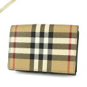 バーバリー 財布（レディース） バーバリー BURBERRY 財布 レディース・メンズ 三つ折り財布 ヴィンテージチェック ミニウォレット ベージュ系 8064451 | ブランド