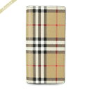 バーバリー BURBERRY 財布 メンズ 長財布 ヴィンテージチェック ベージュ系 8069819 | ブランド