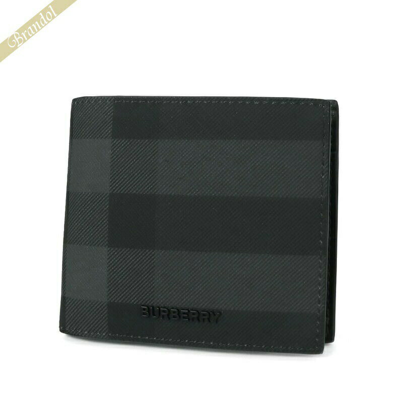 バーバリー バーバリー BURBERRY 財布 メンズ 二つ折り財布 バーバリーチェック ブラック系 8070201 | 2023年春夏新作 2023SS コンビニ受取 ブランド