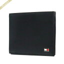 トミーヒルフィガー TOMMY HILFIGER 財布 メンズ 二つ折り財布 レザー ブラック 31TL25X003-001 | コンビニ受取 ブランド