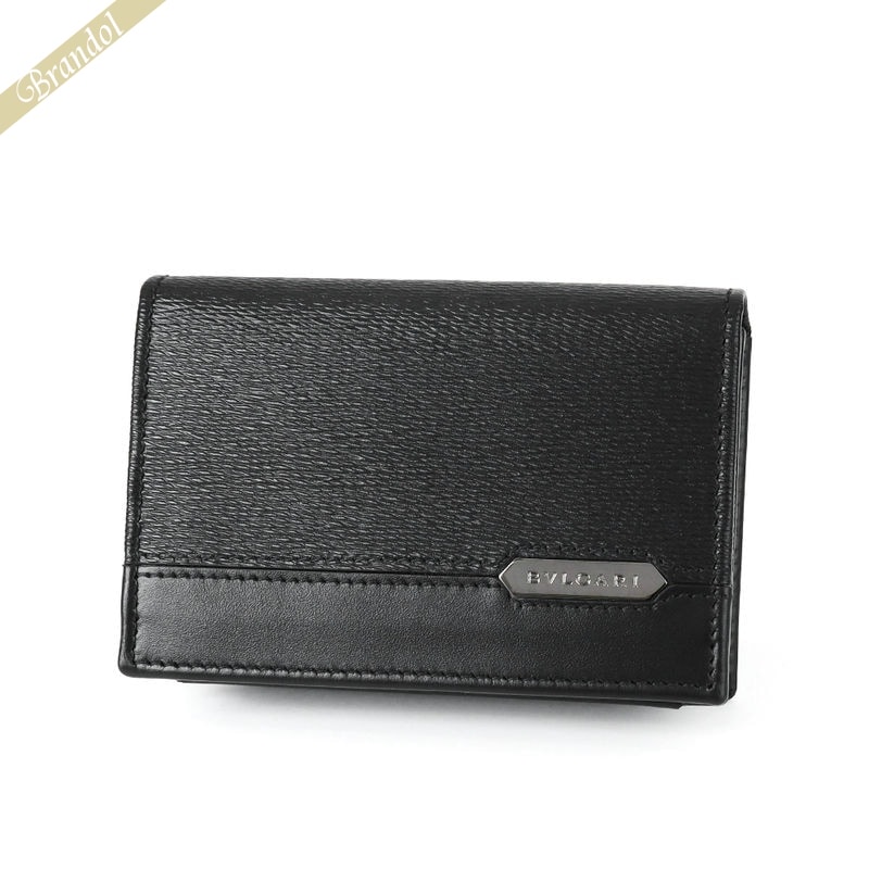 《P5倍+3%OFFクーポン対象_26日12時迄》ブルガリ BVLGARI メンズ 名刺入れ SERPENTI セルペンティ カードケース ブラック 284223 BLK | コンビニ受取 ブランド