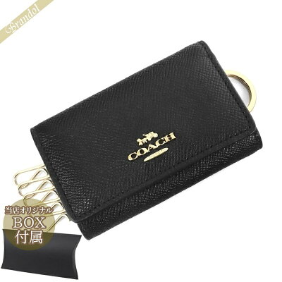 《クーポンで300円OFF_2日24時まで》コーチ COACH レディース キーケース シンプル レザー ブラック F76741 IMBLK | コーチアウトレット コンビニ受取 ブランド
