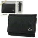 カルバンクライン Calvin Klein メンズ 名刺入れ レザー キーリングセット ブラック 31CK330017 | コンビニ受取 ブランド