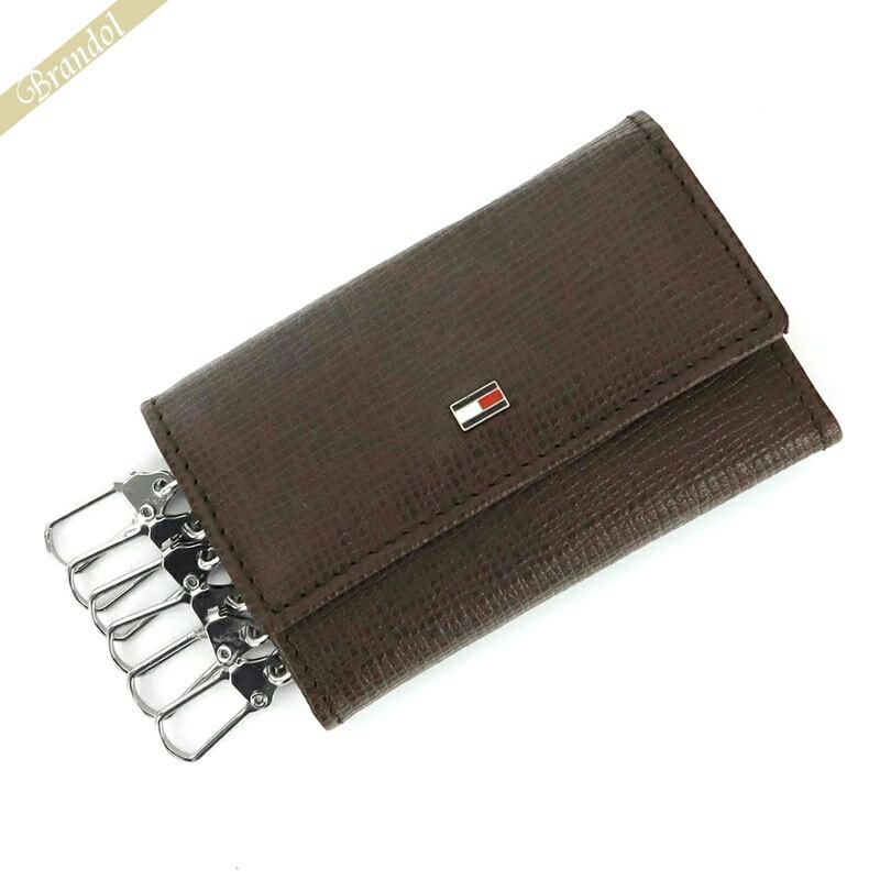 トミーヒルフィガー キーケース（レディース） トミーヒルフィガー TOMMY HILFIGER メンズ キーケース ブラウン 31TL170006 200 BROWN | コンビニ受取 ブランド