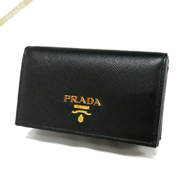 《24h限定★全品P3倍&1600円クーポン対象》プラダ PRADA 名刺入れ レディース・メンズ レザー ブラック 1MC122 QWA F0002 / NERO | コンビニ受取 ブランド